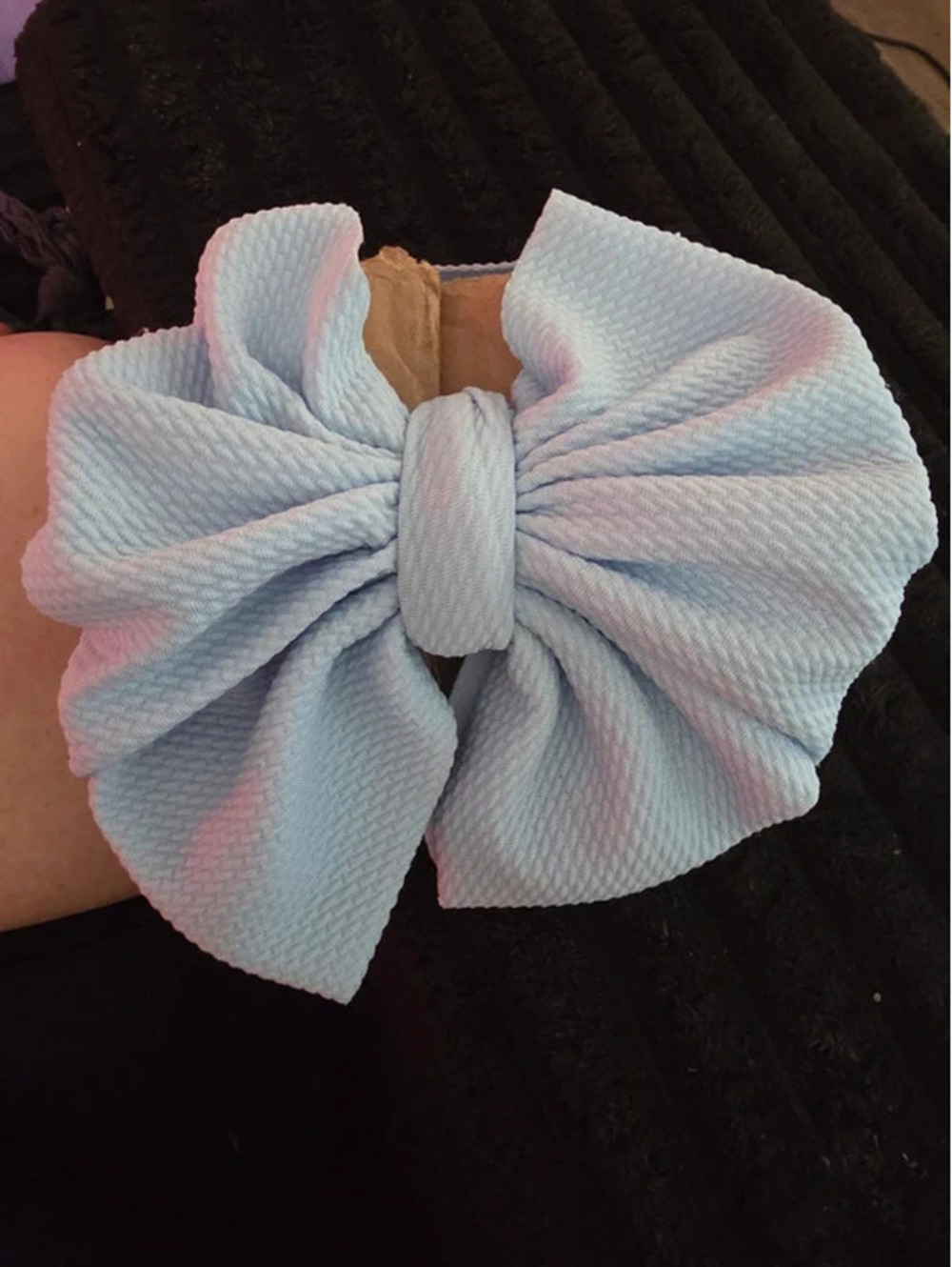 Baby blue headwrap/bow